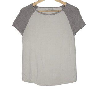 Barefoot Dreams Small Cream‎ / Tan Cozychic Ultra Lite Short Sleeve Top S